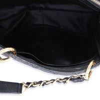 Chanel Black Quilted Caviar Grand Shopping Tote