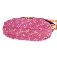 Louis Vuitton Pink Monogram Denim Pleaty Bag