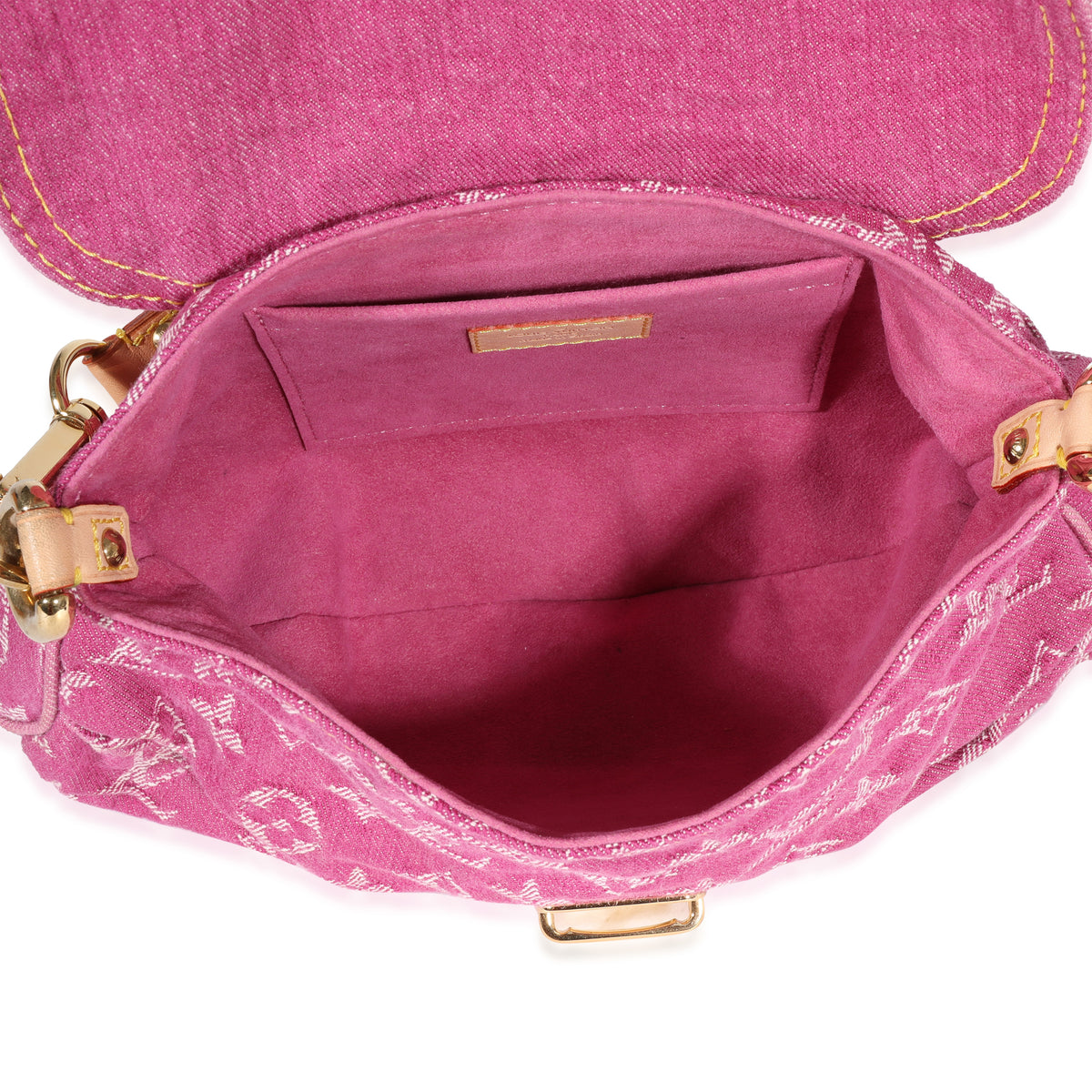 Louis Vuitton Pink Monogram Denim Pleaty Bag, myGemma, QA