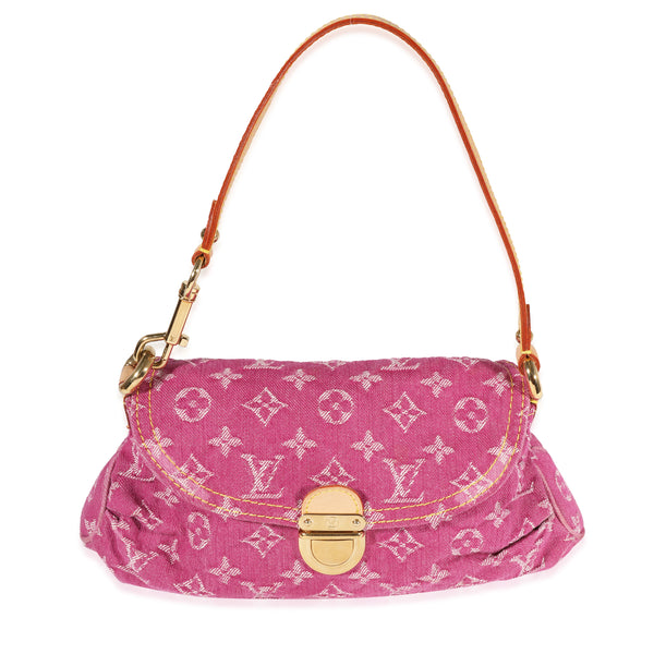 Louis Vuitton Monogram Denim Mini Pleaty - Pink Shoulder Bags