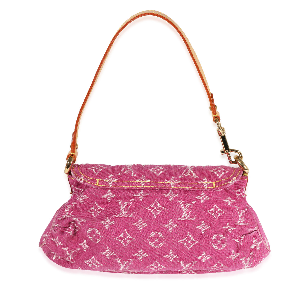 Louis Vuitton Pink Monogram Denim Pleaty Bag