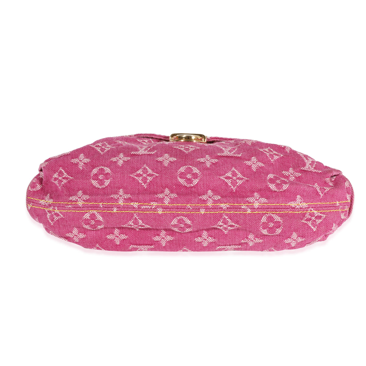 pink denim pleaty bag