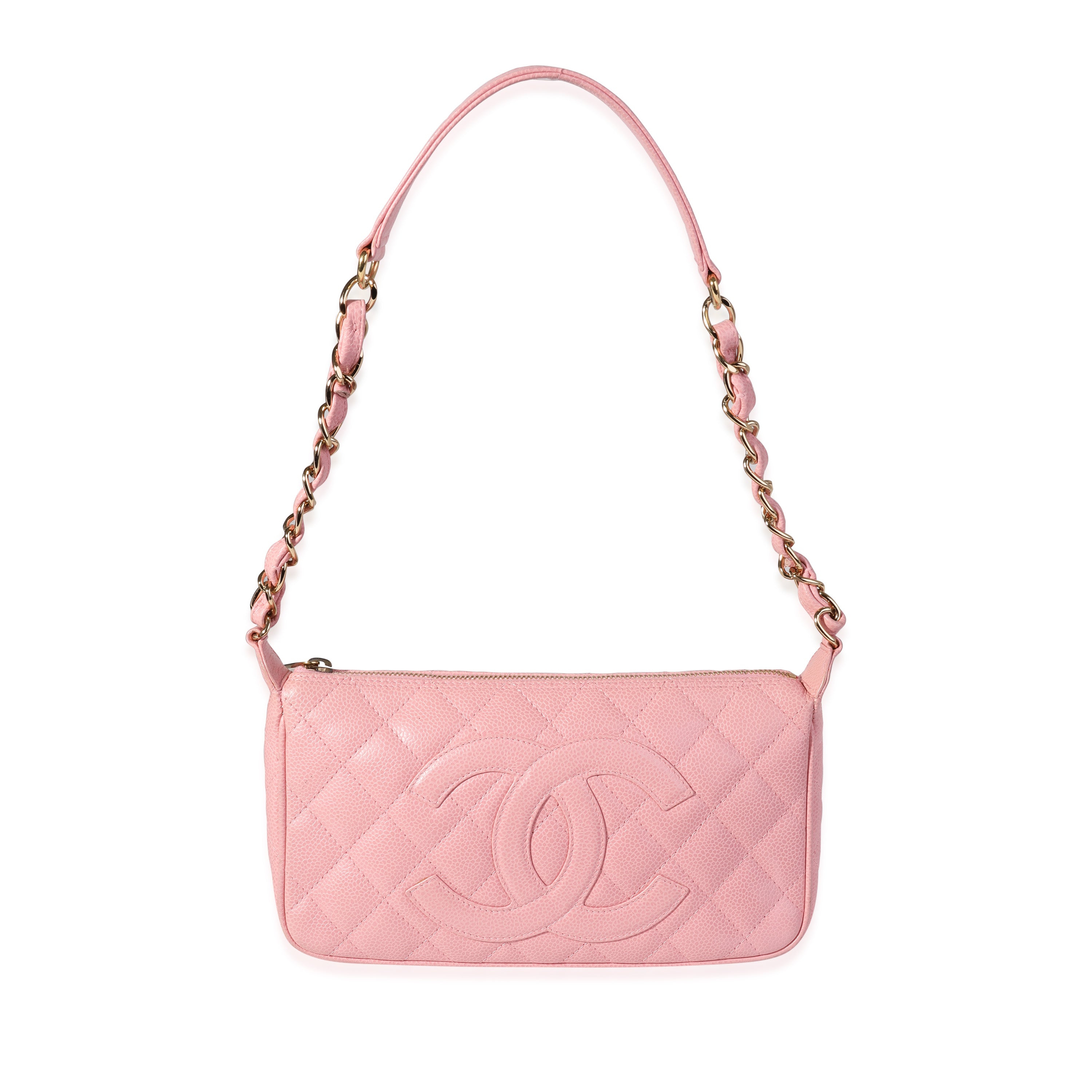 Chanel CC Timeless Pocket Shoulder Bag Quilted Caviar Small at 1stDibs