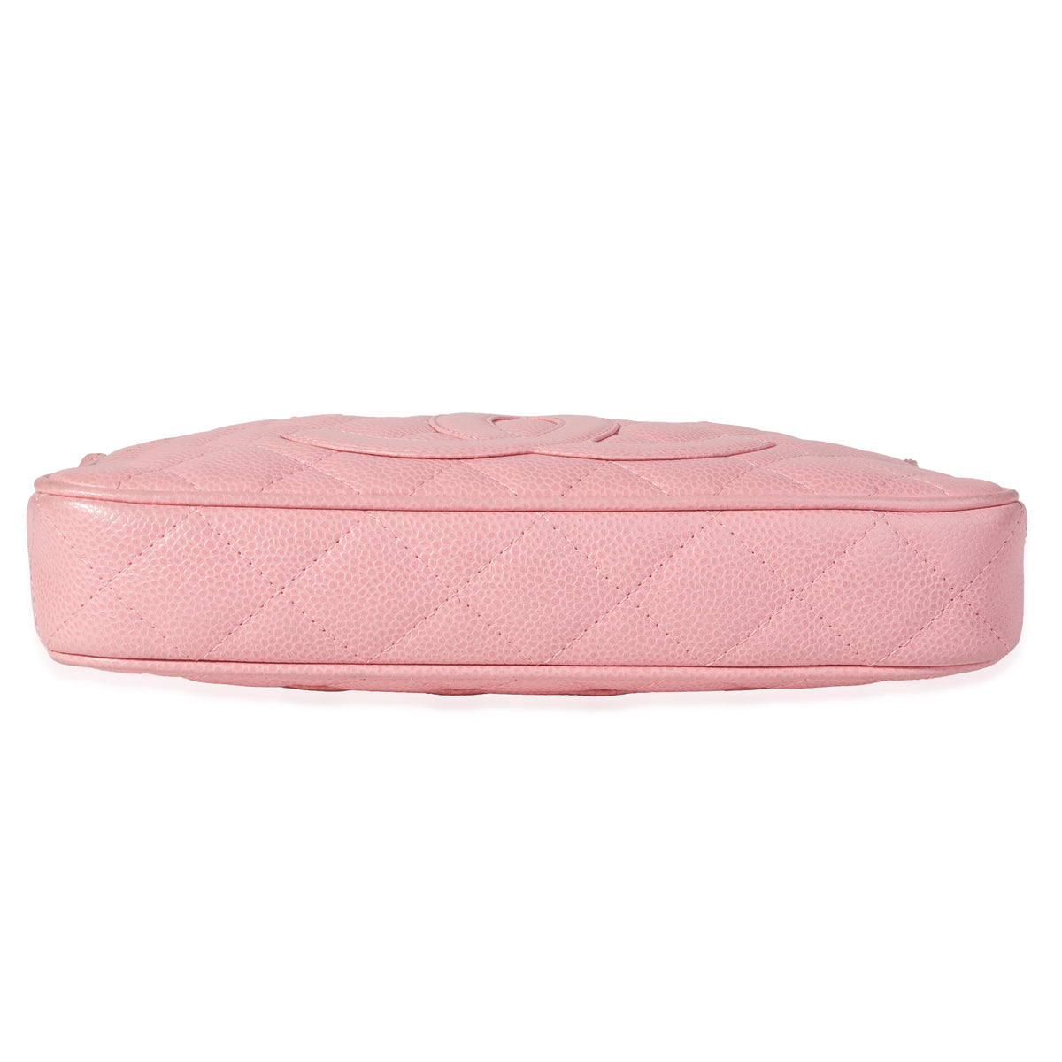 Chanel Pink Quilted Caviar Timeless Pochette