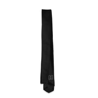 Chanel Black Silk & Pearl Neck Tie