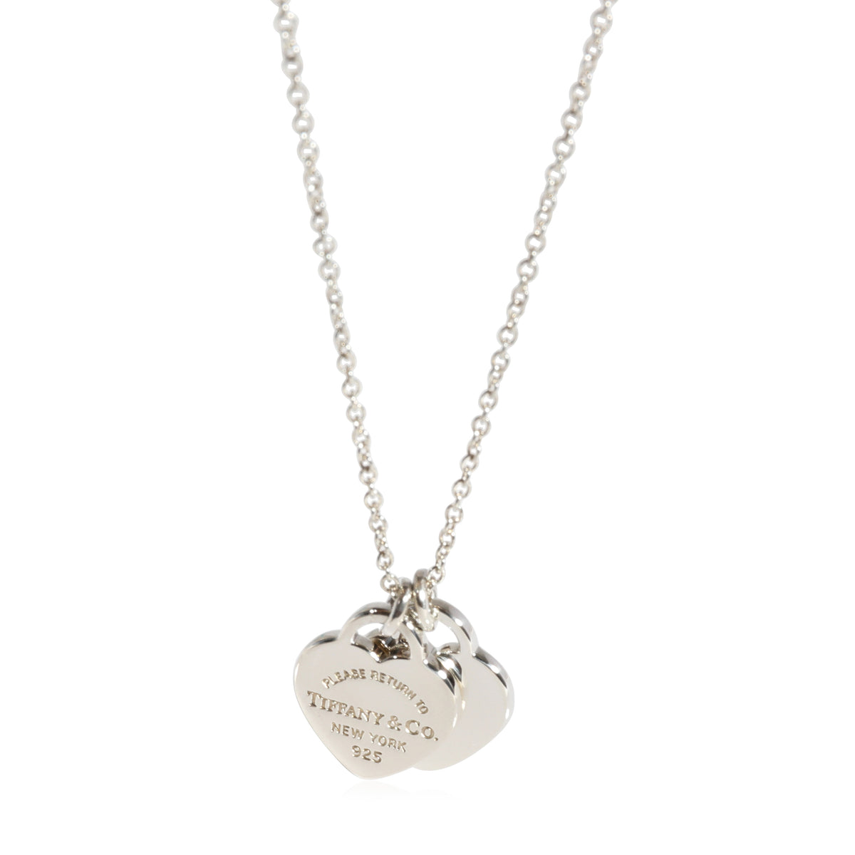 Tiffany & Co. Return To Tiffany Mini Double Heart Pendant in  Sterling Silver