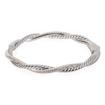 David Yurman Petite Infinity Diamond Bracelet in Sterling Silver