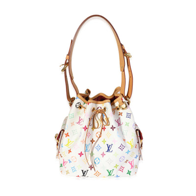 Louis Vuitton x Takashi Murakami White Monogram Multicolore Petit Noé