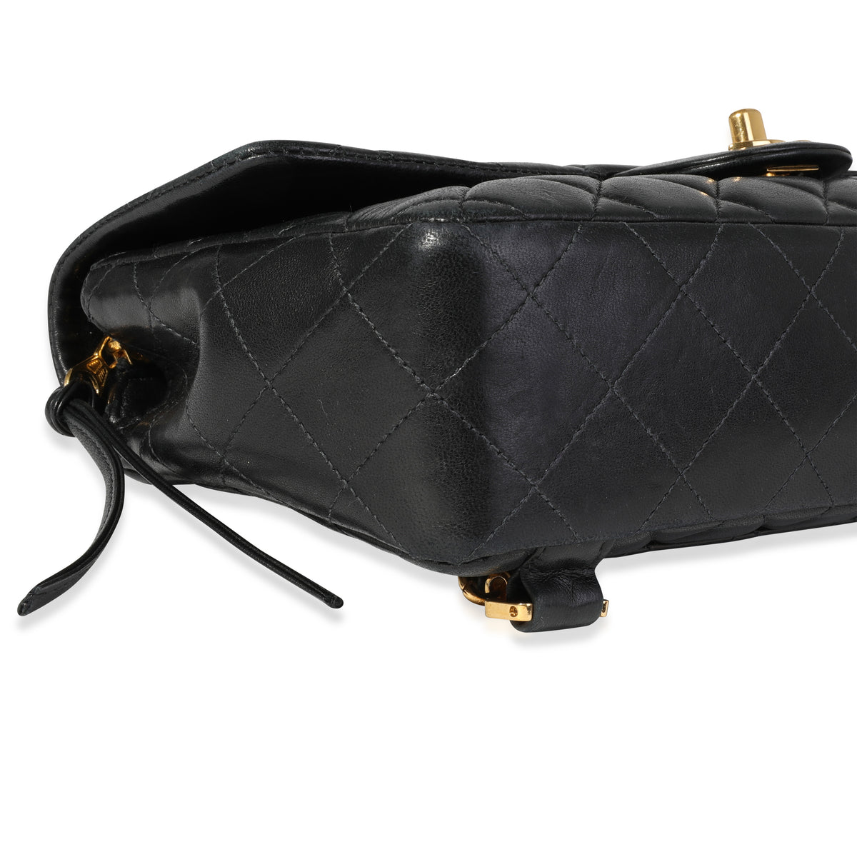 Chanel Vintage Black Quilted Lambskin Backpack