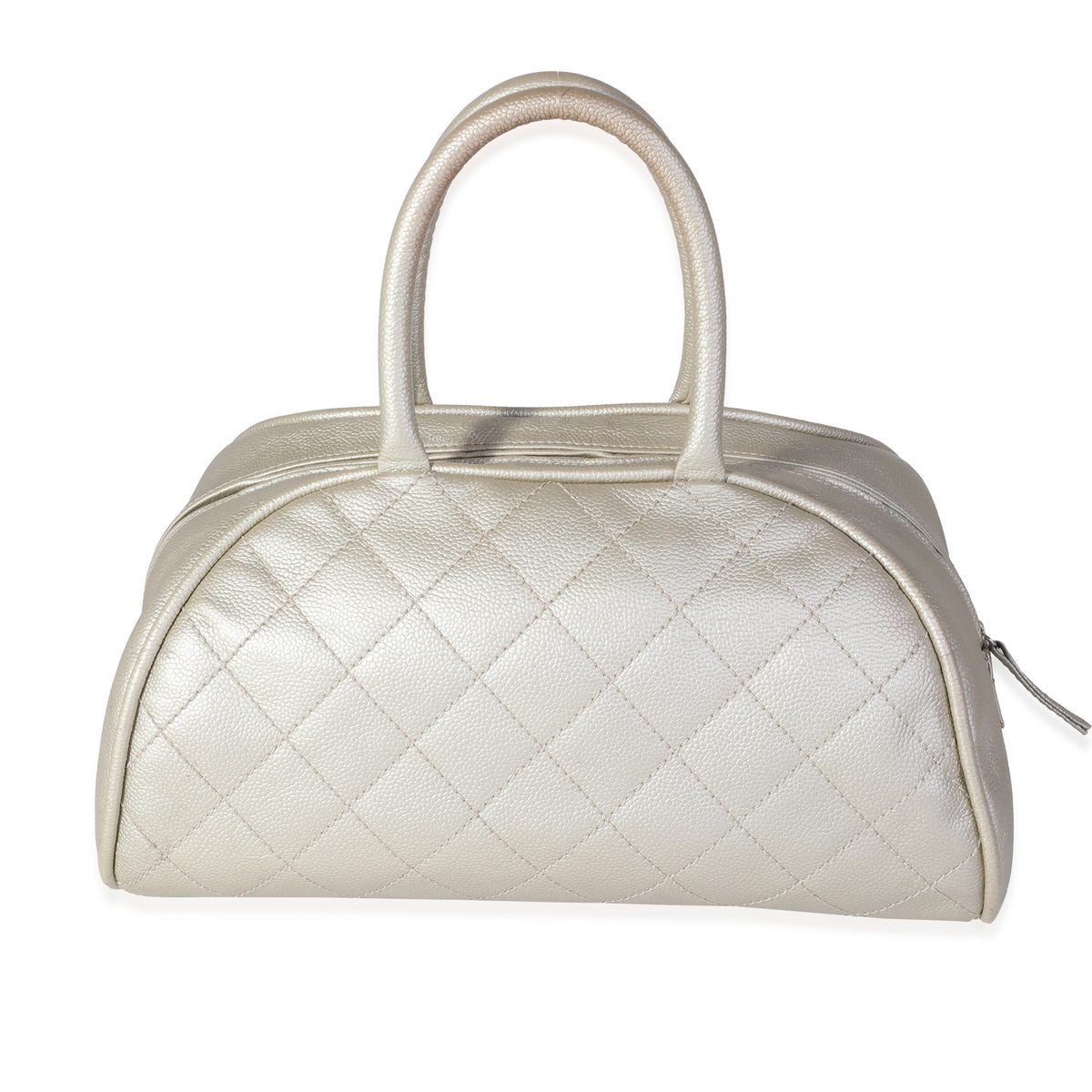 Chanel Metallic Quilted Caviar Timeless Bowling Bag, myGemma, HK