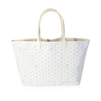 Goyard White Goyardine Saint Louis PM Tote