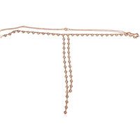 Diamond Station Lariat Necklace in 14K Rose Gold 1.2 CTW