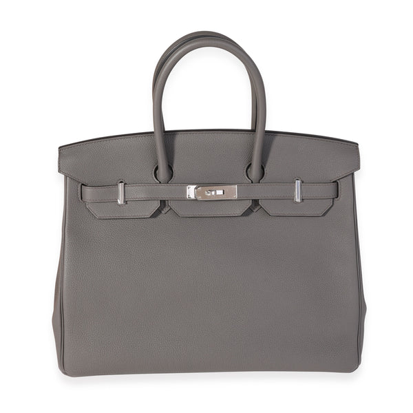 Hermès Gris Etain Togo Birkin 35 PHW, myGemma