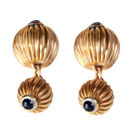 Cartier Pasha Sapphire Cufflinks in 18K Yellow Gold