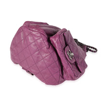 Purple Quilted Lambskin Backpack Is Back