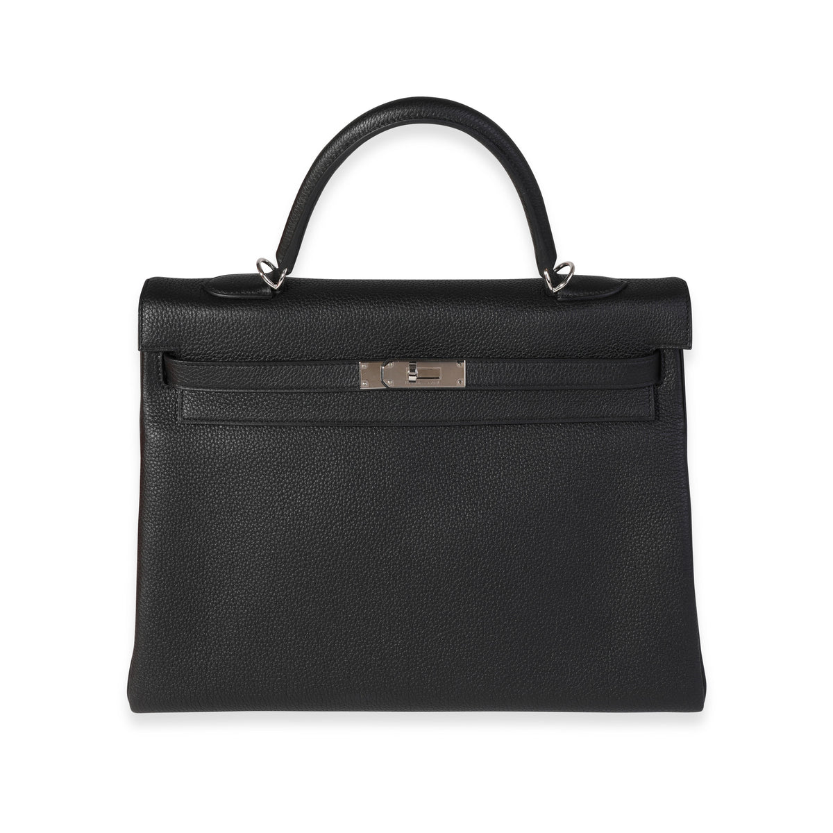 Hermès Noir Togo Retourne Kelly 35 PHW