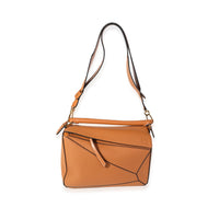 Loewe Tan Grained Calfskin Medium Puzzle Bag