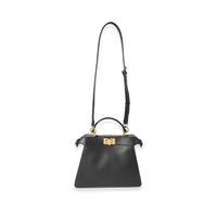 Fendi Black Nappa Leather Small Peekaboo ISeeU Bag