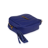 Saint Laurent Bleu Saphir Grain De Poudre Matelassé Lou Baby Bag