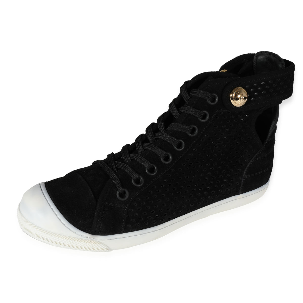 Louis Vuitton -  Louis Vuitton Wmns Suede High Black (39.5 EUR)