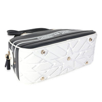 Christian Dior Vibe Zip Bowling Bag Leather Medium Neutral 2212122