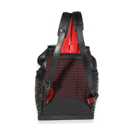 Christian Louboutin Black Grained Leather Explorafunk Spiked Backpack