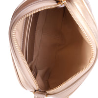 Celine Gold Quilted Leather Small C Charm Camera Bag