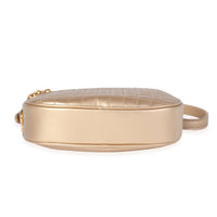 Celine Gold Quilted Leather Small C Charm Camera Bag