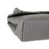 Bottega Veneta Gray Intrecciato Leather Olimpia Bag