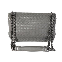 Bottega Veneta Gray Intrecciato Leather Olimpia Bag