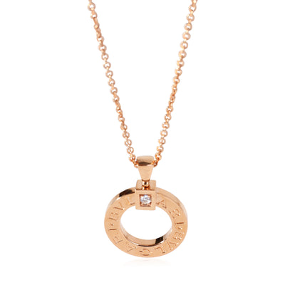 Bvlgari Diamond Pendant in 18K Rose Gold 0.07 CTW