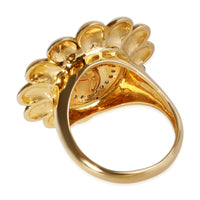 Takashi Murakami Sunflower Ring  in 18K Yellow Gold 0.27 CTW
