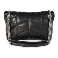 Saint Laurent Black Quilted Lambskin Small Loulou Puffer Bag