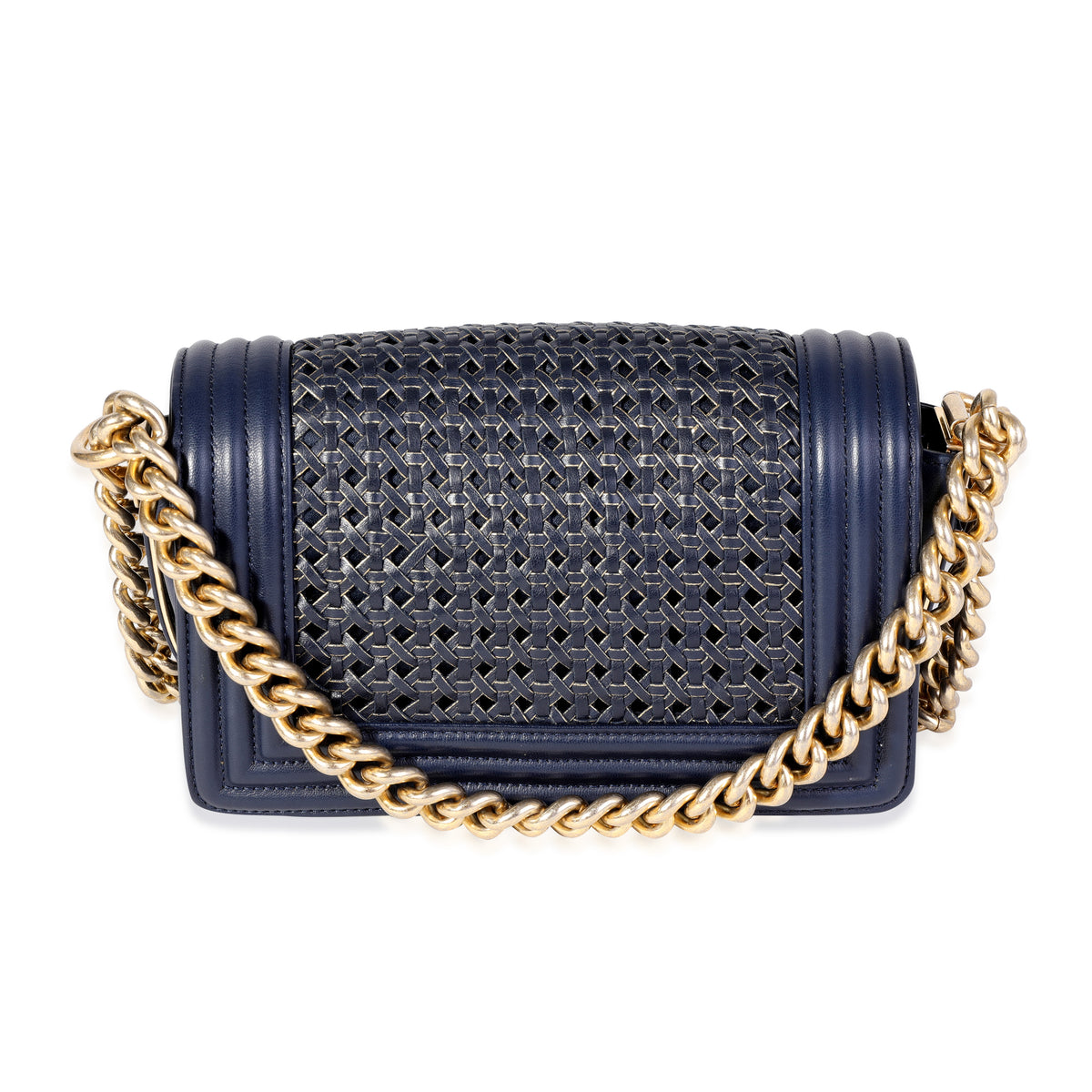 Chanel Small Boy Bag in Navy | MTYCI