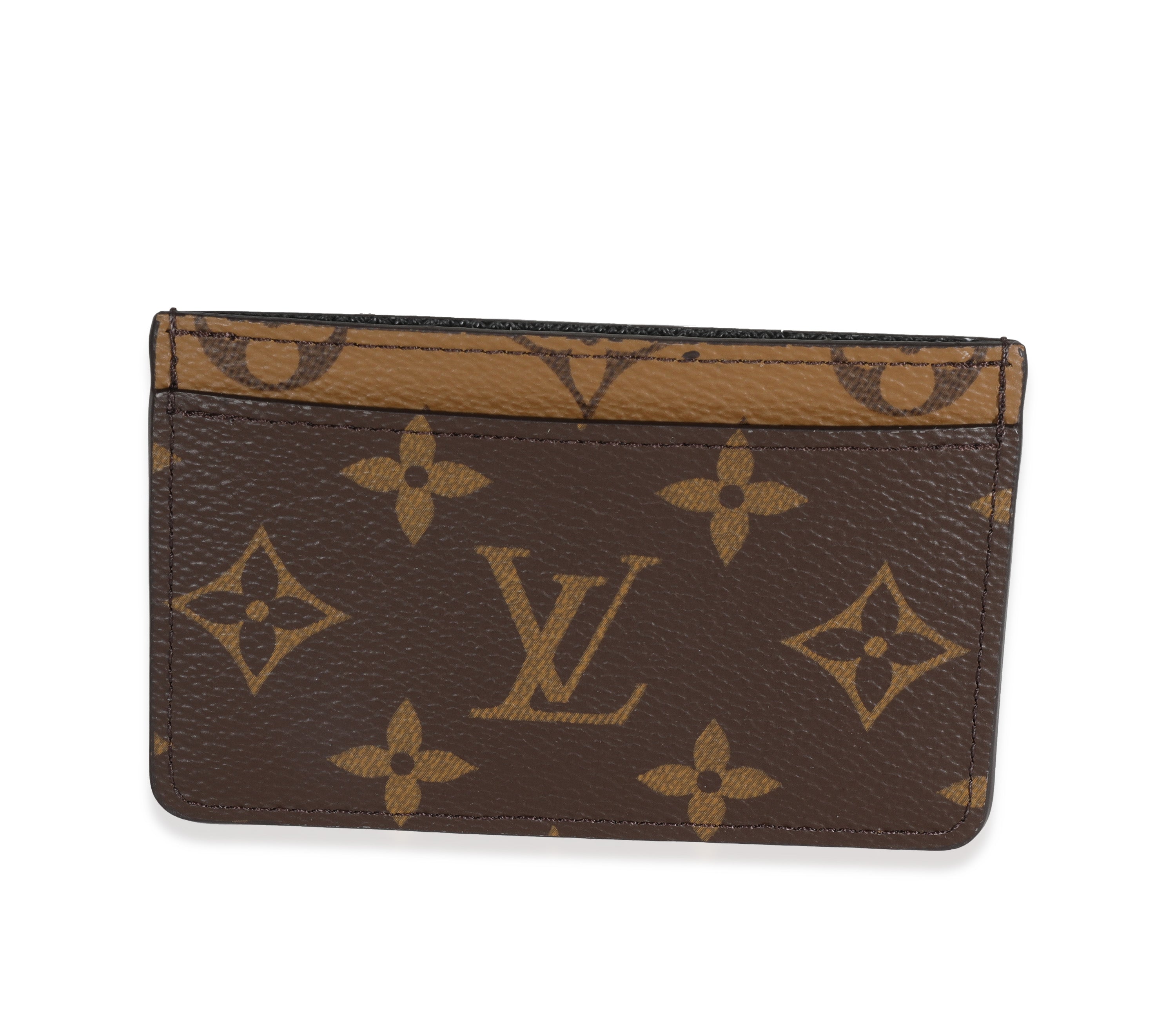Louis Vuitton Canvas Monogram Reverse Card Holder, myGemma