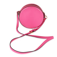 Versace Fuchsia Leather La Medusa Round Camera Bag