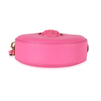 Versace Fuchsia Leather La Medusa Round Camera Bag