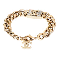 Chanel CC Strass Curb Link Bracelet