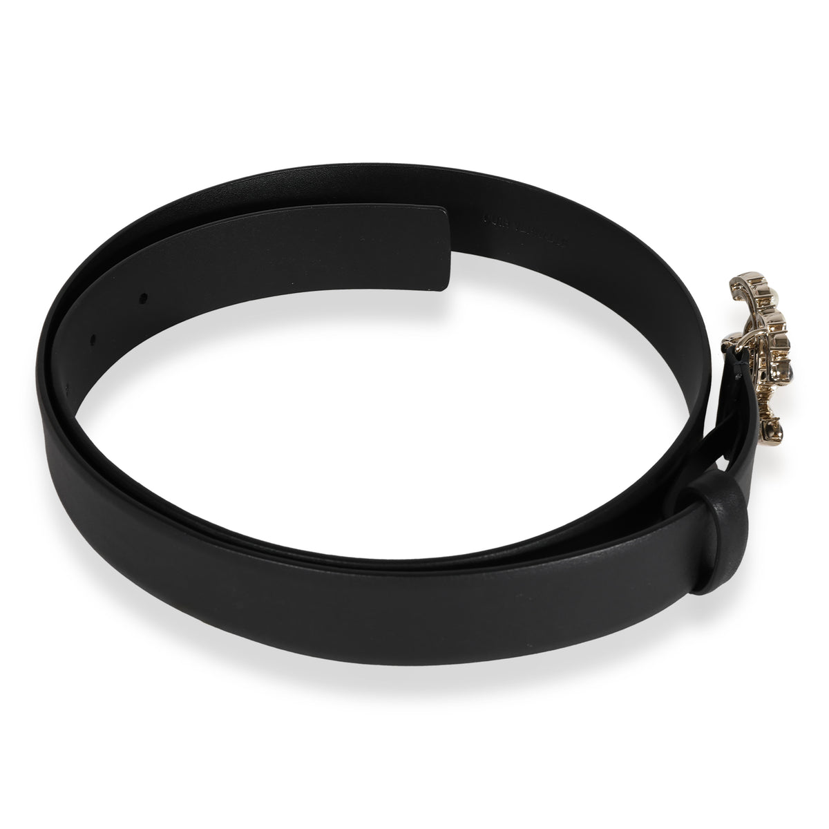 Chanel Dark Brown Gold Leather Pearl Belt Auction