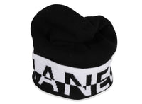 Chanel Black and White Logo Cashmere Beanie