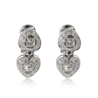 BVLGARI Doppio Diamond Earrings in 18k White Gold 2.5 CTW