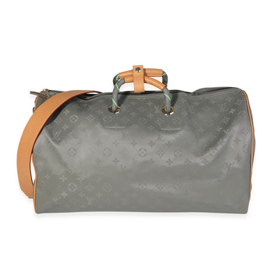 Louis Vuitton Monogram Titanium Keepall Bandoulière 50