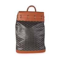 Goyard Black Goyardine & Brown Leather Steamer Bag