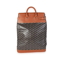 Goyard Black Goyardine & Brown Leather Steamer Bag