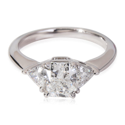 Tiffany & Co. Radiant Cut Diamond Engagement Ring in 950 Platinum G VS1 1.45 CTW