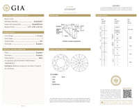 GIA Certified 1.12 Ct Round cut I VS2 Loose Diamond