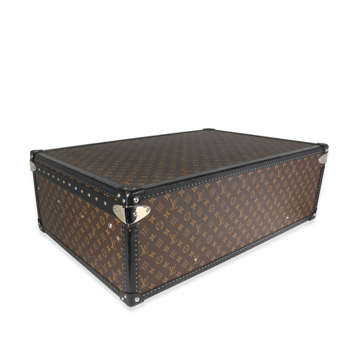 Louis Vuitton Monogram Macassar & Black Leather Alzer Trunk 80, myGemma