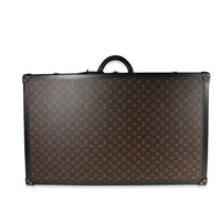 Louis Vuitton Monogram Macassar & Black Leather Alzer Trunk 80