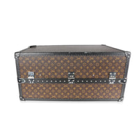 Louis Vuitton Monogram Macassar & Black Leather Custom 8 Compartment Shoe Trunk