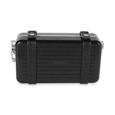 Dior x Rimowa Black Aluminum & Calfskin Personal Clutch